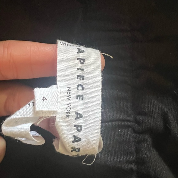 Black paper bag waist pants from A Piece Apart - Picture 2 of 2